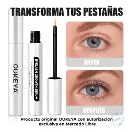 Sérum Pestañas Y Cejas Oukeya Pack 2 Crecimiento Y Fuerza