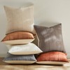 ZeeMart Linen Checked Throw Pillow Covers Set of 2, 16x16