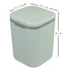 Gitany Push-button Mini Desktop Dustbin with lid, Small Trash Bin