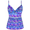 Hilor Tankini Swimsuits for Women Shirred Ruffled Swimsuits V Neck