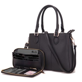 Purses and Wallet Set for Women Crossbody Top Handle Tote Satchel PU Leather Shoulder Bags