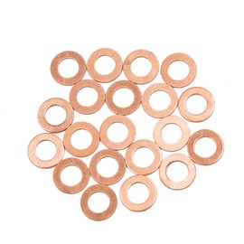 A ABSOPRO Copper Washer 8x14x1mm Copper Copper Tone (Set of 20)