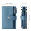 SENDEFN Purses for Women, Medium Size, Triple Foldable Leather Purse,