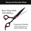 Professional 7” Black Diamond Barber Hairdressing Sharp Edge Scissors Stainless