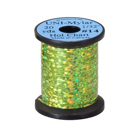 ティムコ(TIEMCO) フライマテリアル UNIマイラー #14 1/32 ホロチャートリュース 62021406140