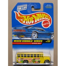 Hotwheels School Bus-Mixed Signals Series #4-4 #736 by Hot Wheels