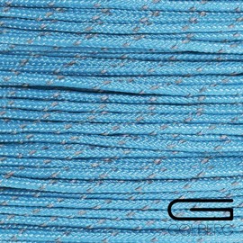 GOLBERG G 1.8mm Fluorescent Reflective 95lb Paracord – 20 Meters – Perfect for Guyline, Tent Rope, Camping, Hiking – (Reflective Neon Turquoise/Scarlet Red)