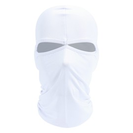 Imergo Balaclava Ski Full Face Mask for Oudoor Sports Motorcycling Cycling Skiing Snowboarding Hiking, UV Protection Windproof Sweat Absorption and Quick Drying White