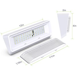 Leisure LED 2 Pack RV Exterior Porch Utility Light XL 12v 650 Lumen Lighting Fixture. Replacement Lighting for RVs, Trailers, Campers, 5th Wheels White Base Clear Lens (White, 2-Pack)