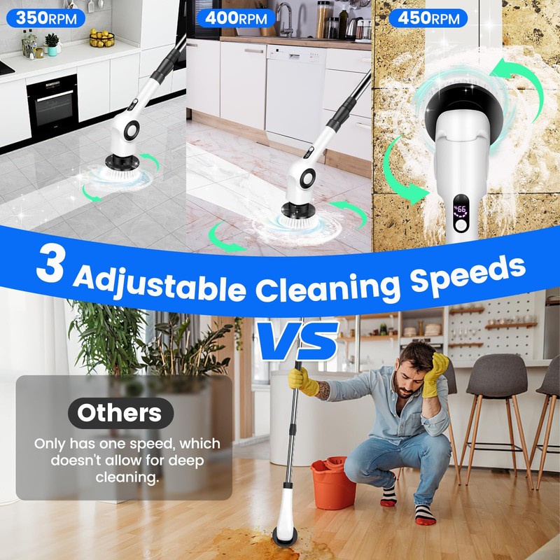 Electric Spin Scrubber Electric Cleaning Brush