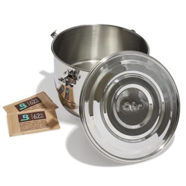 CVAULT by Boveda | 1 lb Container | Smell-Proof, Air Tight & Light Resistant | Food Grade Stainless Steel | Includes 62% RH Boveda