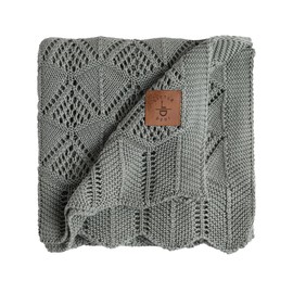 Little Dedi Baby Blankets Girl/Boy 100% Lyocell Tencel™ 30"x40" Green-Hypoallergenic, Oekotex 100 Class 1, Thermal Regulating, Soft Neutral Knit Toddler Baby Blanket-Swaddle-Receiving Blanket