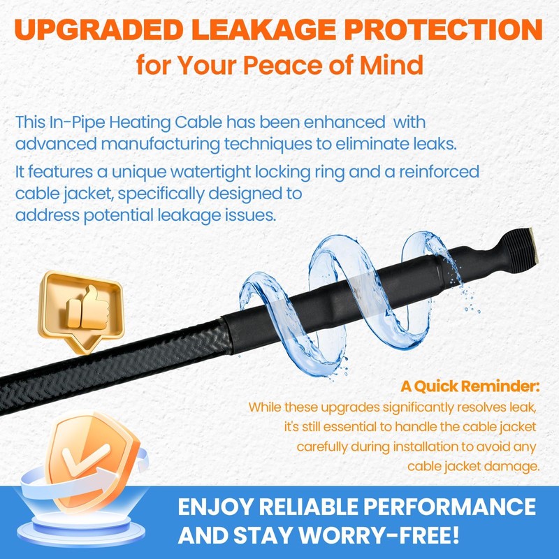 MAXKOSKO in Line Heating Cable Prevents Water Supply from Freezing,