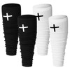 Croloose 2 Pairs Faith Cross Football Leg Sleeves Scrunch Sports