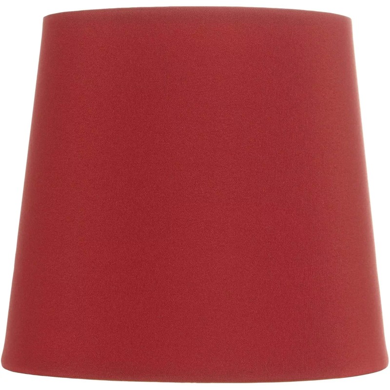 Undisclosed Red Four Inch Tapered Drum Clip on Chandelier Lampshades