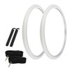 PRO+ Pair of Bicycle TIRE 700 X 35 White/White SIDEWALL