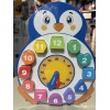 Spark Create Imagine Penguin Clock Wooden Puzzle New