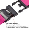 sourcing map Luggage Strap Suitcase Belt with Buckle, Combination Lock,