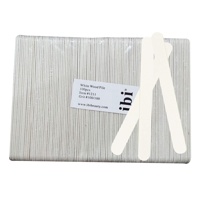 IBI Small White File | Grit 120/120 | Professional Nail