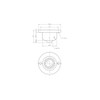 Acer Tech Plain Bear Waste Drain with Hole for cutting
