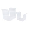 2Pcs Zip Lock Bag Holder Acrylic Food Storage Bag Stand