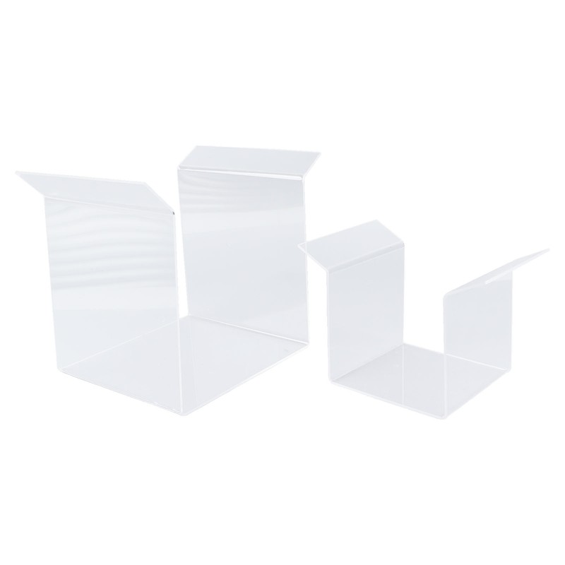 2Pcs Zip Lock Bag Holder Acrylic Food Storage Bag Stand