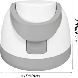 Replacement Lid for Owala Freesip, Replacement Cap Compatible with Owala Freesip Cup 16oz 24oz 32oz 40oz,BPA-Free Replacement One Button Accessory for Owala Free Sip (White)