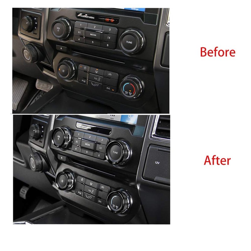 Keptrim for F150 Air Conditioner Switches AC VOL Knob Ring