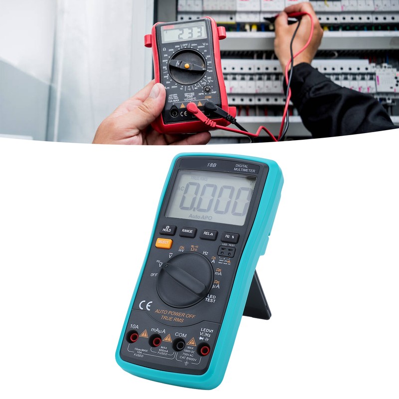 Digital Multimeter Tester Delayed Backlight High Accuracy Electrical Voltmeter Tester