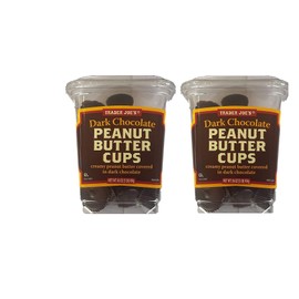 Trader Joe's Dark Chocolate Peanut Butter Cups 16 oz Two Pack
