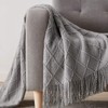 BOURINA Throw Blanket Textured Solid Soft Sofa Couch Cover Decorative
