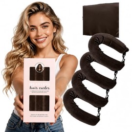 【5 Piezas】 Rizadores de Pelo Sin Calor para Rizos Nocturnos con Pañuelo de Satén. Varillas para Rizar Y Secar El Pelo Sin Calor para Dormir.