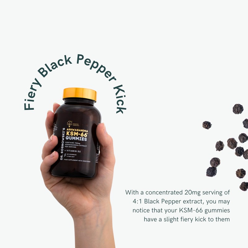 Dr. Sosnowski's BioActive KSM-66 Ashwagandha Gummies | 750mg Ashwagandha Extract