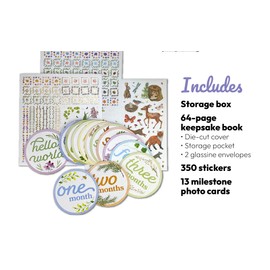 Baby's First Years Keepsake Memory Book for Boys and Girls – Timeless First 3 Year Baby Book & Box – Gender Neutral Baby Journal Scrapbook or Photo Album - A Milestone Book from Birth to Age 3