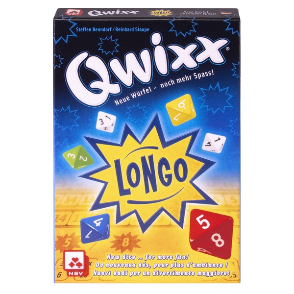 NSV | Qwixx Longo | Dice Game | Ages 8+ | 2-5 Players | 20 Minutes Playing Time
