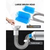 SARDVISA Flexible Long Drain Brush Tool with Large Double Elastic