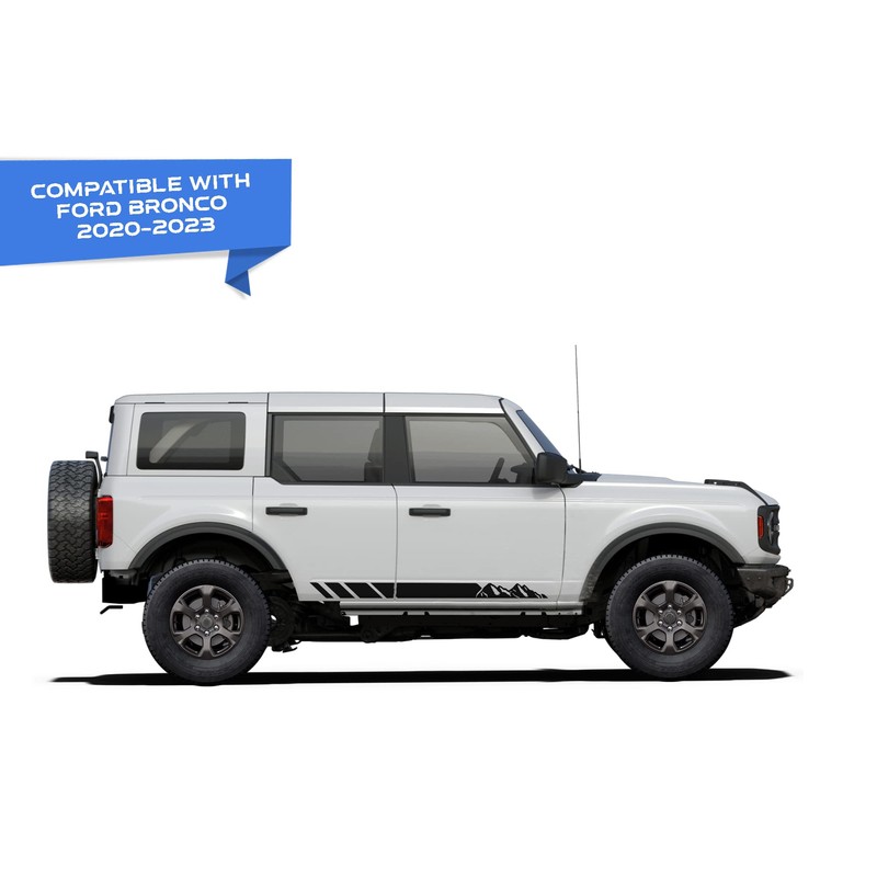 Mountain Stripes Decals Stickers Graphics Compatible with Ford Bronco –
