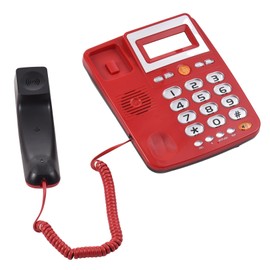 Desktop Corded Landline Phone Big Button Corded Telephone for Elderly Seniors Phone with LCD Display Flash/ Redial/ Hands Free Functions Dual Ports for the Switch for Home Hotel Office Bank Call Center