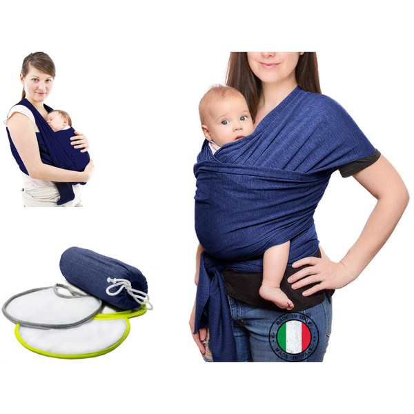 Baby Sling (100% Made in Italy) with 2 Bibs Including