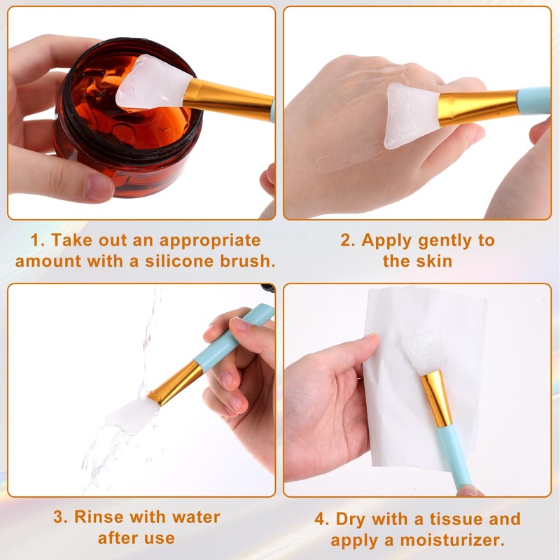 10 Pcs Silicone Face Mask Applicators Face Masks Beauty Tool