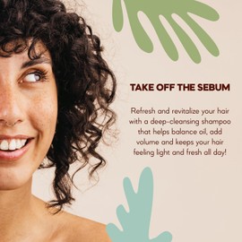 HairTry - Take Off The Sebum – Deep-Cleansing Shampoo for Oily Scalps and Volume Boost – with 1% Fruit Vinegar and 2% Polyplant A/S Complex, Net 17.59 Fl. Oz/ 500 ml