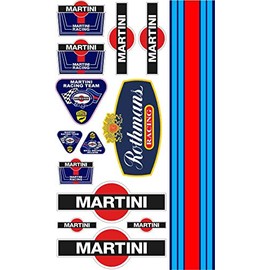 cut-it folientechnik & design RC003 / Sticker Set Model Making Approx. 30 x 18 cm Tuning 1:18 Car RC UK Racing Vintage Retro