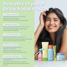 Kit Cuidado Facial Beau Base 10 Piezas Limpiador Tónico Serum Crema Ojos Humectante Mascarilla Regalo Mujer Hidratación Profunda Control Grasa Rutina 