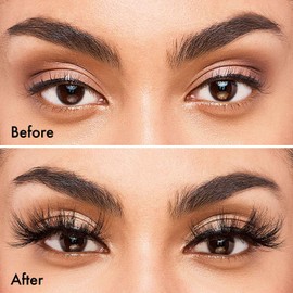 V Luxe by iEnvy False Eyelashes Real Mink Lashes Dramatic Long Eyelashes (Rich Peach)
