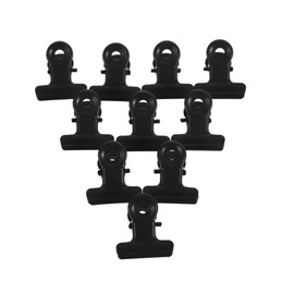 Operitacx Pack of 10 Pocket Folders Binder Clips Small Metal Clips Binder Paper Clips Tiny Paper Clips Metal Paper Clips Document Clips Small