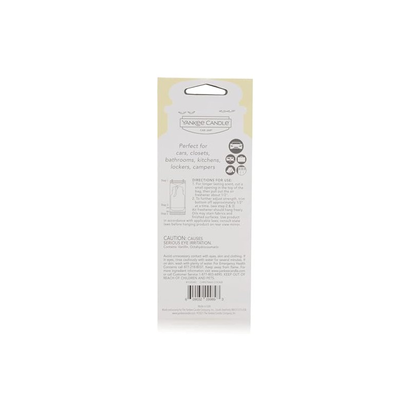 Yankee Candle Paper Car Jar, Balsam & Cedar, 1 CT