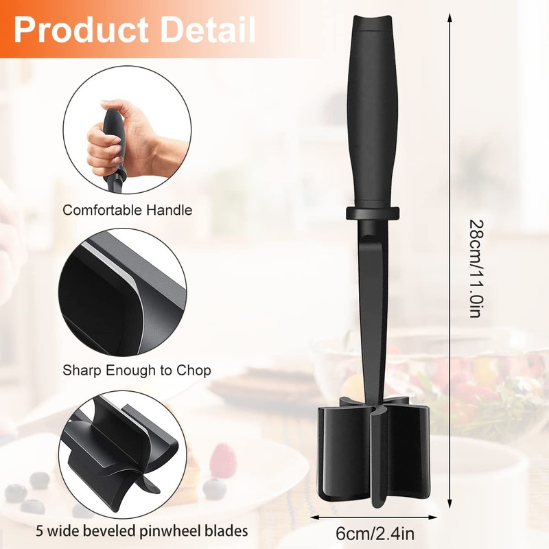 Meat Chopper Heat Resistant Meat Chopper with Non-Slip Handle Nylon