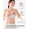 OXYIBRAS Front Closure Bras for Women Comfort Wireless Bar Supportive