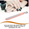 Minkissy 4pcs Portable Nail Files for Manicure Sturdy Nail Trimming