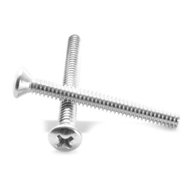 #4-40 x 7/8" (FT) Coarse Thread Machine Screw Phillips Oval Head Stainless Steel 18-8 Pk 5000